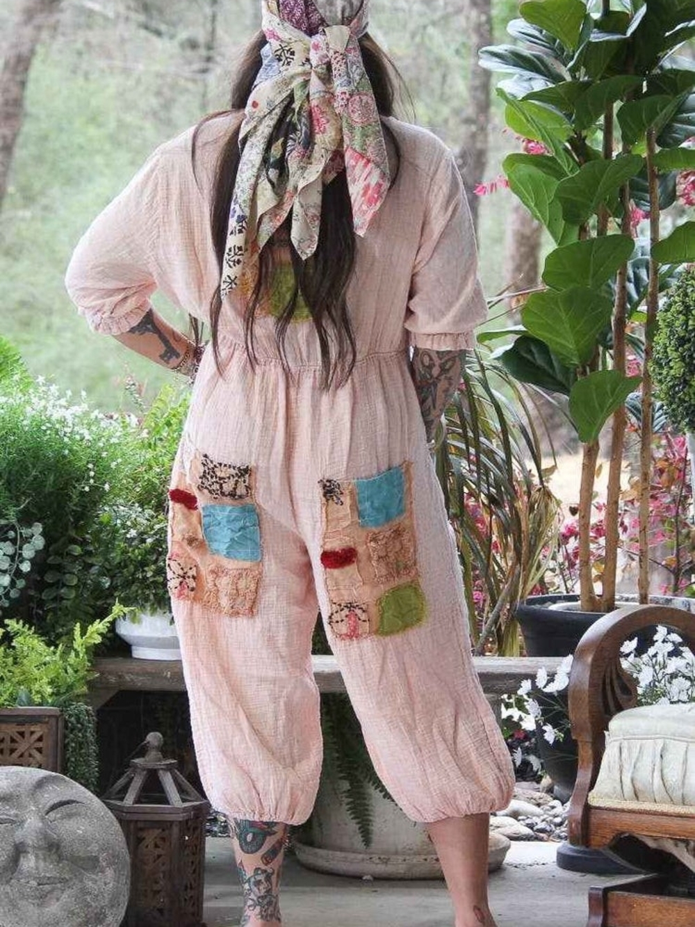 Jaded Gypsy Patchwork Jumpsuit - Picture 2 of 7